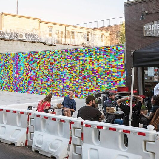 The wall of lies in bushwick